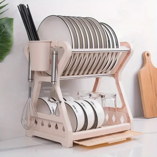 Kitchen Dish Rack With Drainage System